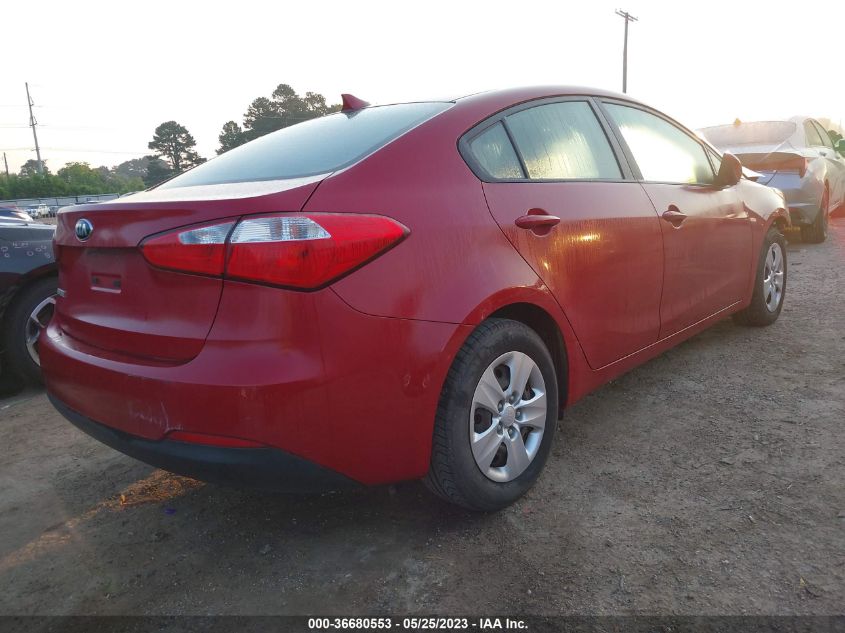 2016 KIA FORTE LX - KNAFK4A64G5607589