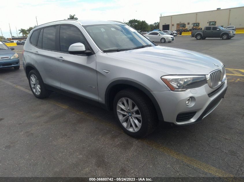 2016 BMW X3 SDRIVE28I - 5UXWZ7C59G0R32514