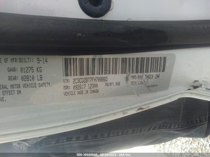 2015 DODGE CHALLENGER R/T PLUS - 2C3CDZBT7FH708865