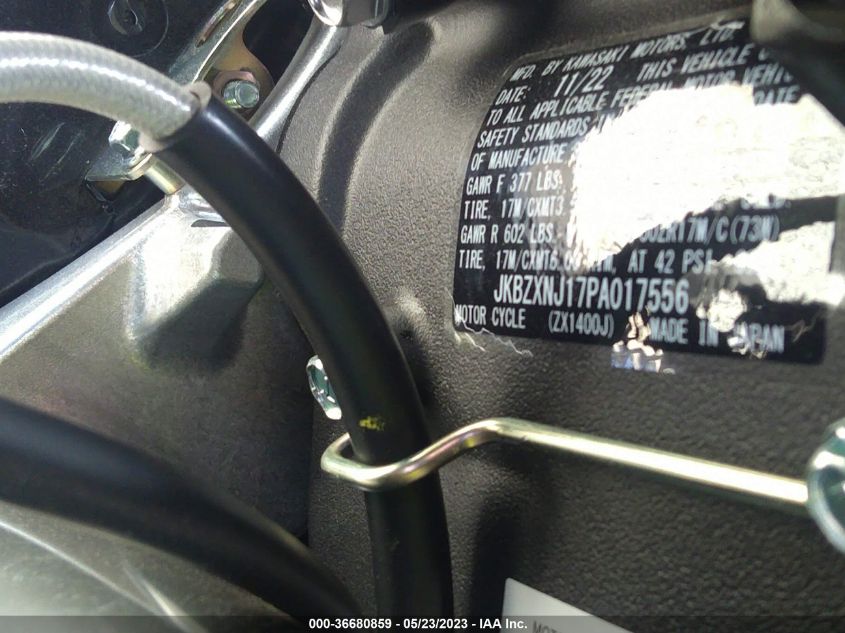 2023 KAWASAKI ZX1400 J - JKBZXNJ17PA017556