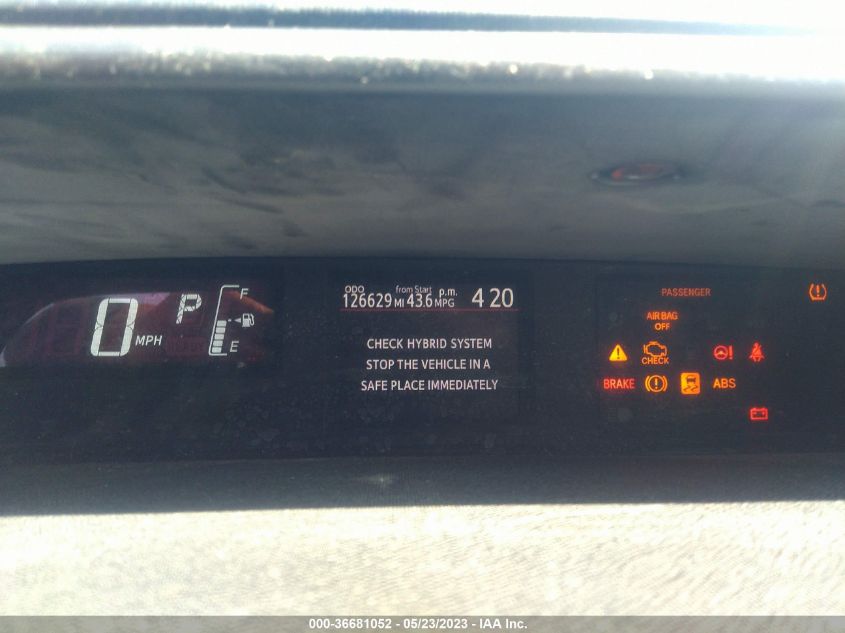 2015 TOYOTA PRIUS C ONE/TWO/THREE/FOUR - JTDKDTB32F1108323