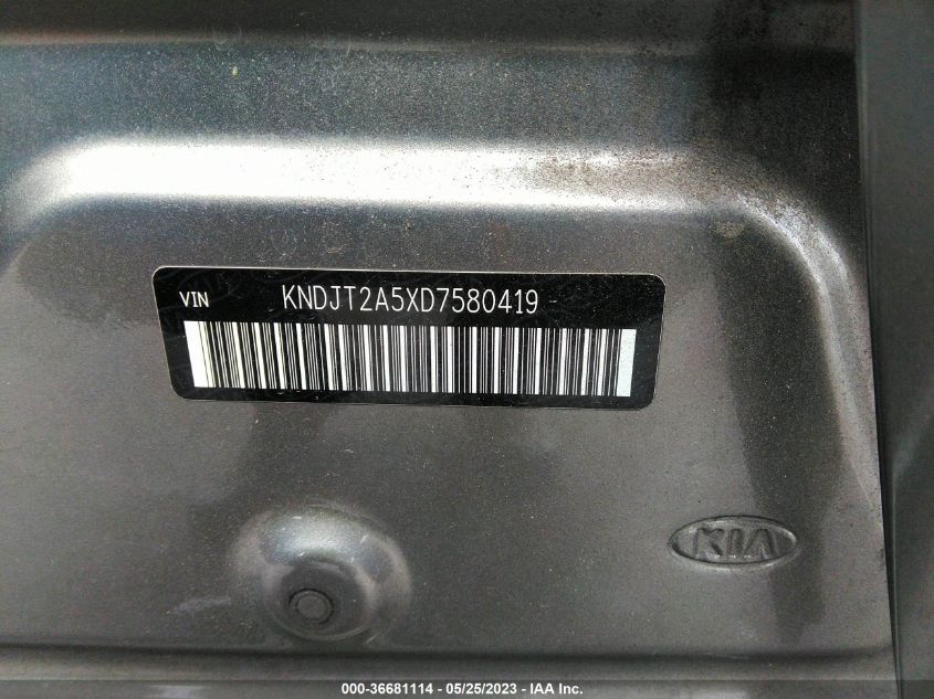 2013 KIA SOUL BASE - KNDJT2A5XD7580419