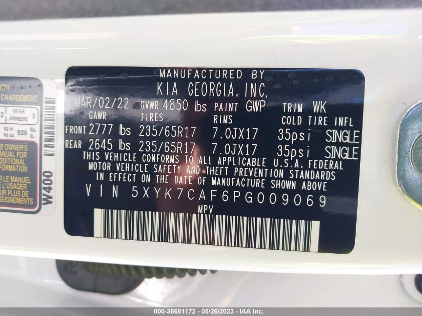 2023 KIA SPORTAGE X-PRO PRESTIGE - 5XYK7CAF6PG009069
