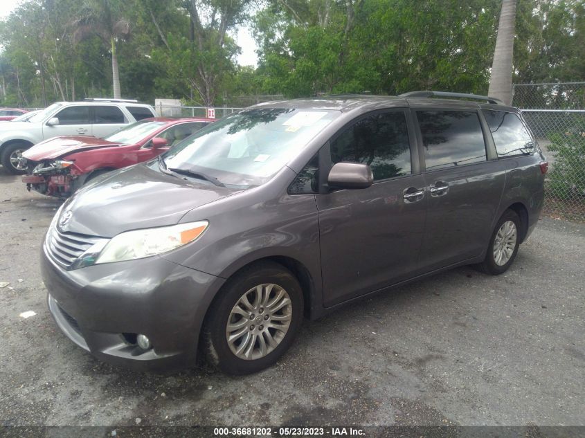 2015 TOYOTA SIENNA XLE/XLE AAS/LTD - 5TDYK3DC6FS581433