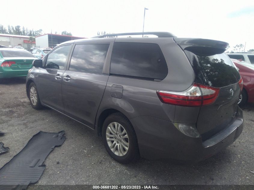 2015 TOYOTA SIENNA XLE/XLE AAS/LTD - 5TDYK3DC6FS581433