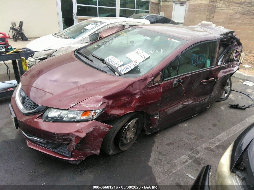 2015 HONDA CIVIC SEDAN LX - 2HGFB2F56FH548772
