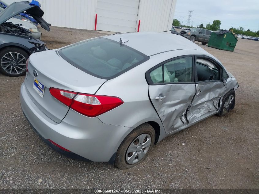 2016 KIA FORTE LX - KNAFK4A66G5554426
