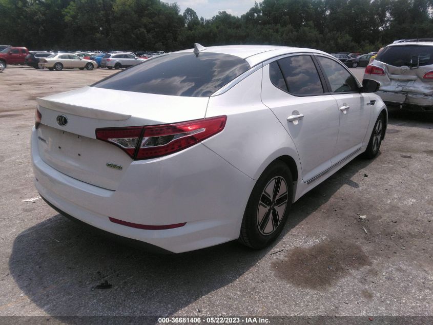 2013 KIA OPTIMA HYBRID LX - KNAGM4AD6D5056378