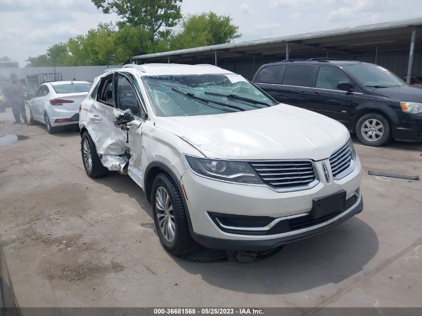 2016 LINCOLN MKX SELECT - 2LMTJ6KR2GBL79486
