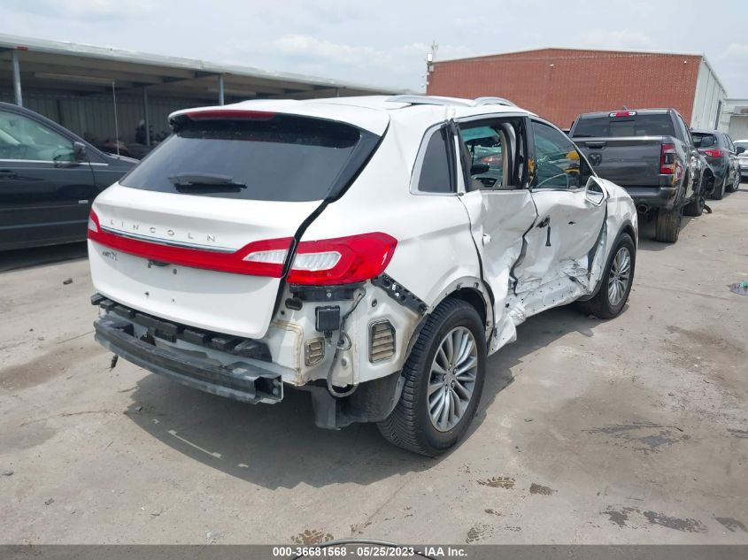 2016 LINCOLN MKX SELECT - 2LMTJ6KR2GBL79486