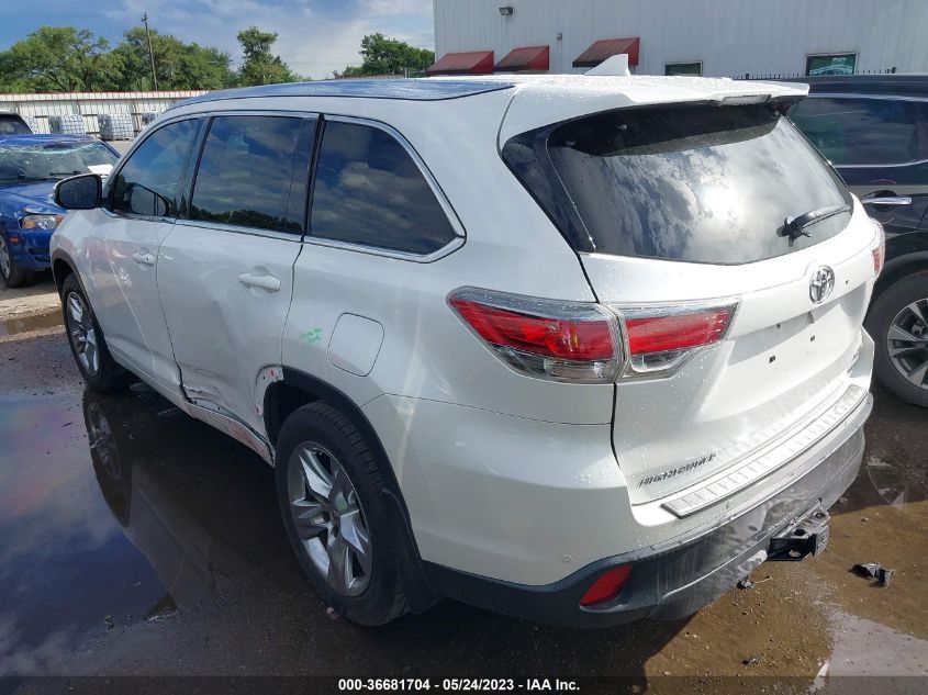 2015 TOYOTA HIGHLANDER LIMITED - 5TDYKRFHXFS087006