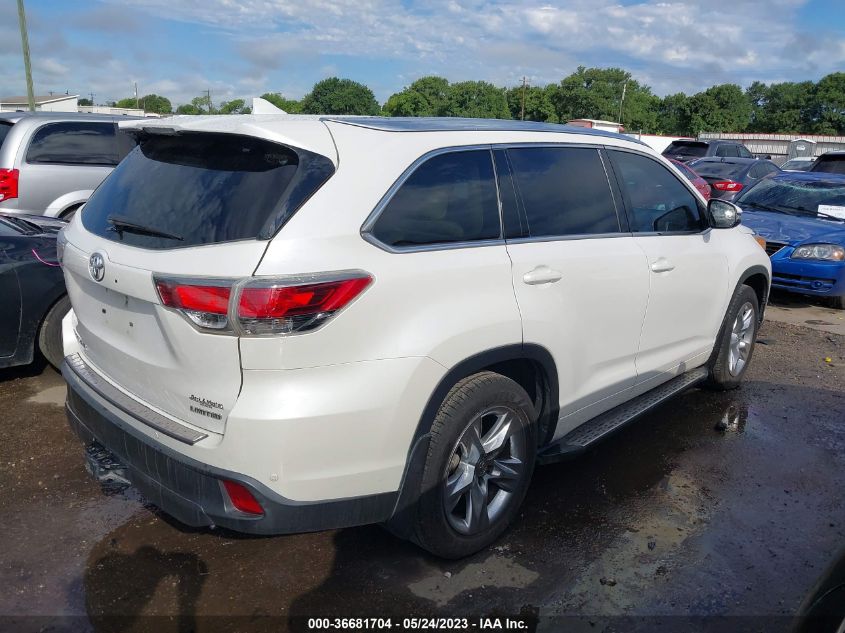2015 TOYOTA HIGHLANDER LIMITED - 5TDYKRFHXFS087006