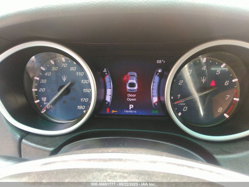 2014 MASERATI GHIBLI S Q4 ZAM57RTA2E1083664