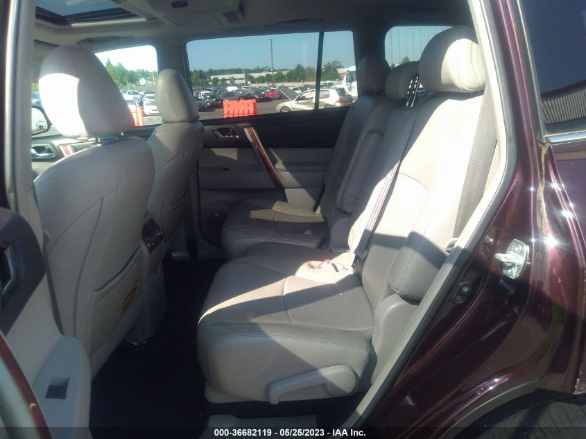 2013 TOYOTA HIGHLANDER LIMITED - 5TDDK3EH1DS243959