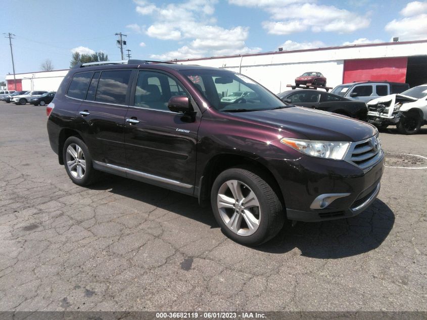 2013 TOYOTA HIGHLANDER LIMITED - 5TDDK3EH1DS243959