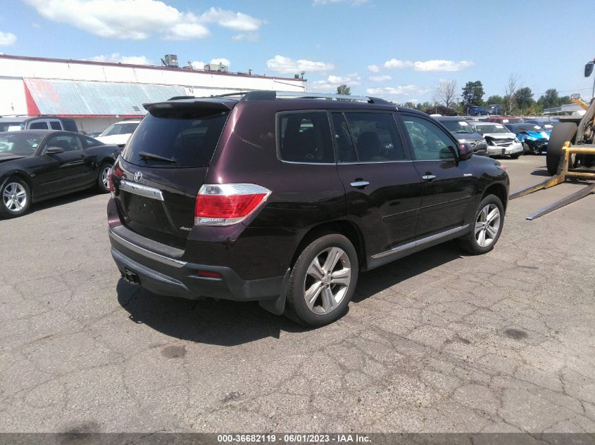 2013 TOYOTA HIGHLANDER LIMITED - 5TDDK3EH1DS243959