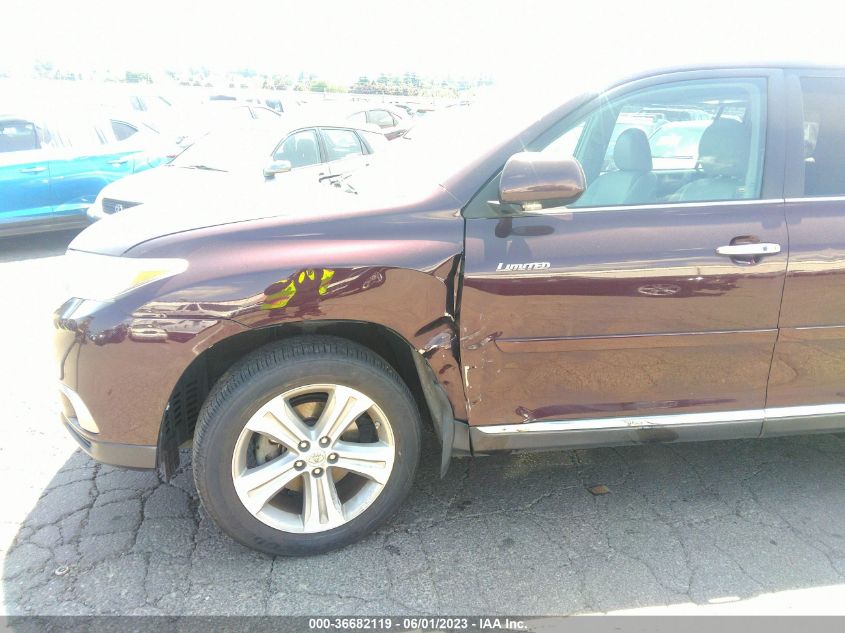 2013 TOYOTA HIGHLANDER LIMITED - 5TDDK3EH1DS243959
