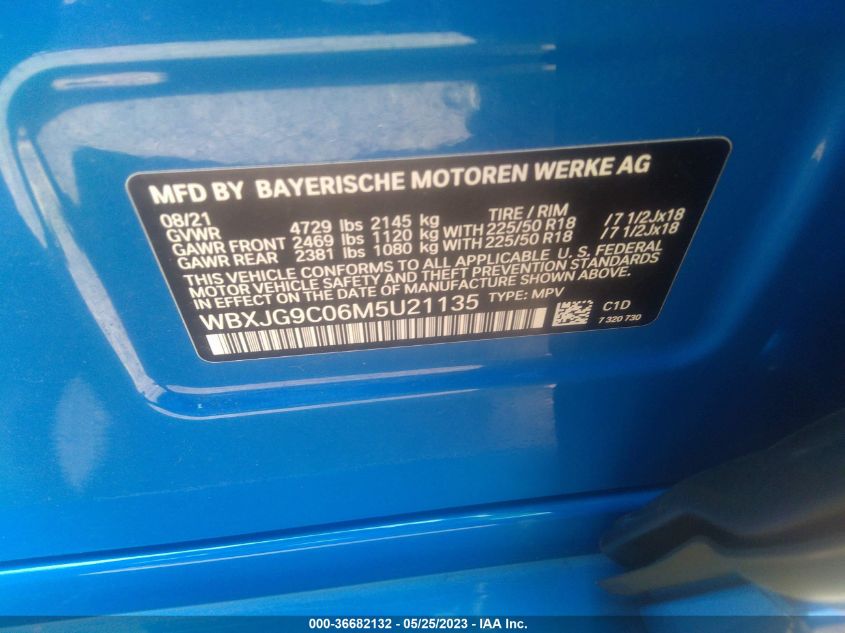 2021 BMW X1 XDRIVE28I - WBXJG9C06M5U21135