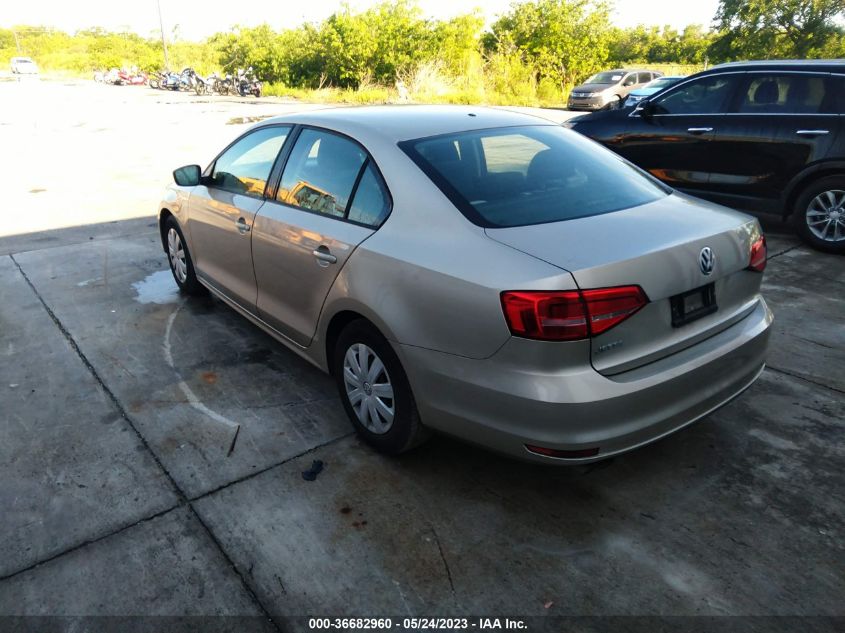 2015 VOLKSWAGEN JETTA SEDAN 2.0L S - 3VW2K7AJ7FM419534