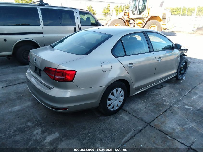 2015 VOLKSWAGEN JETTA SEDAN 2.0L S - 3VW2K7AJ7FM419534