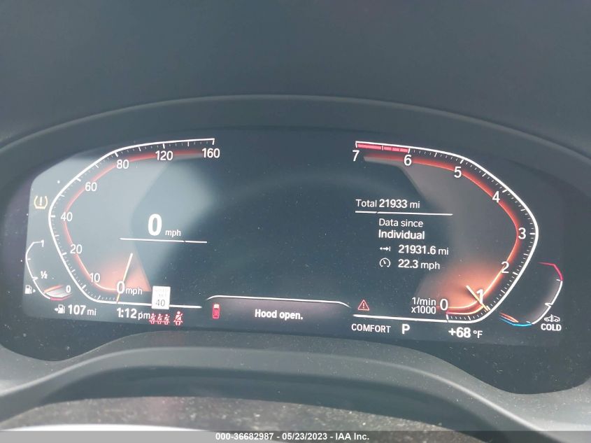 2021 BMW X4 XDRIVE30I - 5UX2V1C01M9E86848