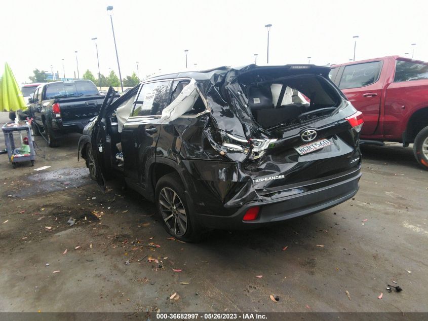 2019 TOYOTA HIGHLANDER SE/XLE - 5TDJZRFH6KS575053