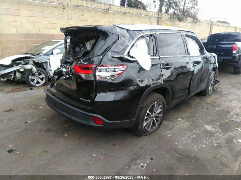 2019 TOYOTA HIGHLANDER SE/XLE - 5TDJZRFH6KS575053