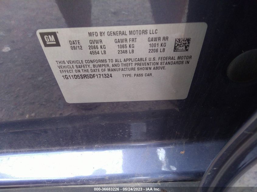 2013 CHEVROLET MALIBU ECO - 1G11D5SR5DF171324