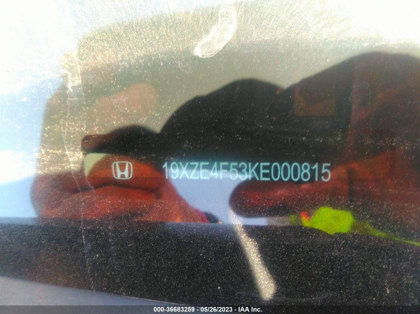 2019 HONDA INSIGHT EX - 19XZE4F53KE000815