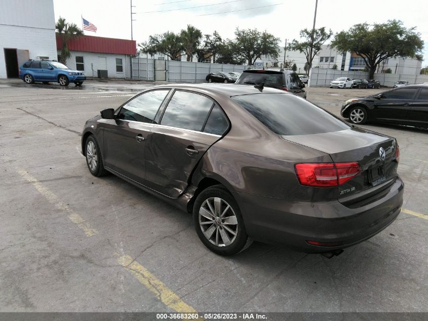 2015 VOLKSWAGEN JETTA SEDAN 1.8T SE W/CONNECTIVITY - 3VWD07AJ8FM289925