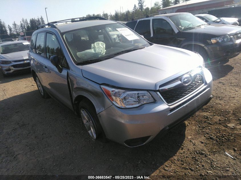 2016 SUBARU FORESTER 2.5I - JF2SJABC8GH556413