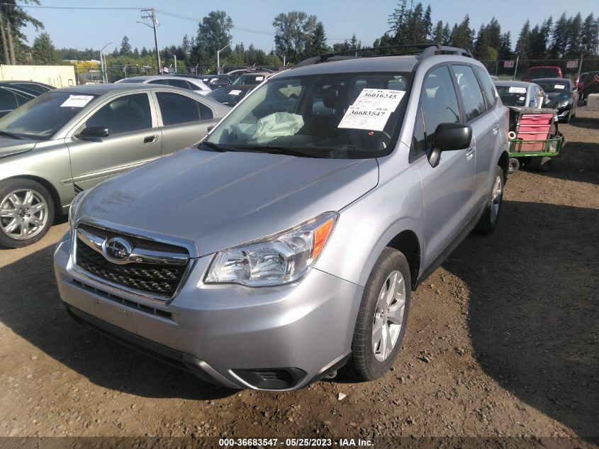 2016 SUBARU FORESTER 2.5I - JF2SJABC8GH556413