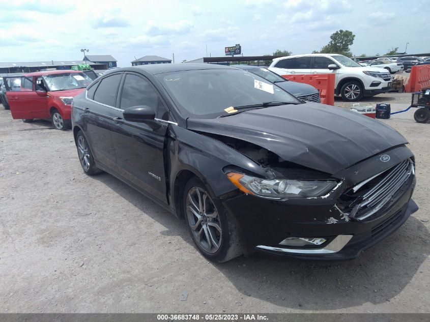 2017 FORD FUSION HYBRID SE - 3FA6P0LU0HR222933