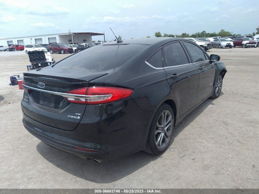 2017 FORD FUSION HYBRID SE - 3FA6P0LU0HR222933