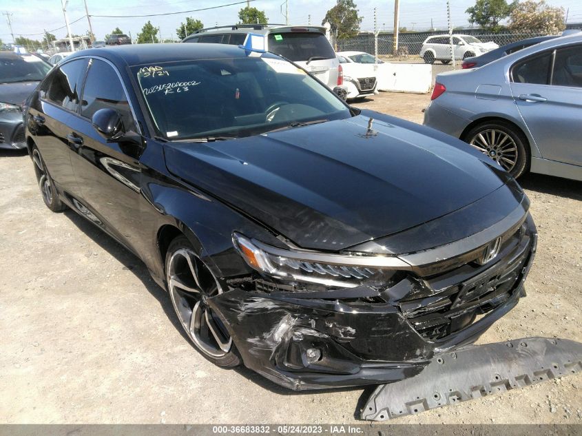 2021 HONDA ACCORD SEDAN SPORT SE - 1HGCV1F46MA017000
