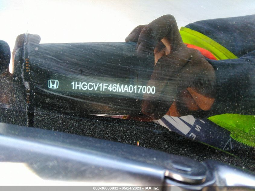 2021 HONDA ACCORD SEDAN SPORT SE - 1HGCV1F46MA017000
