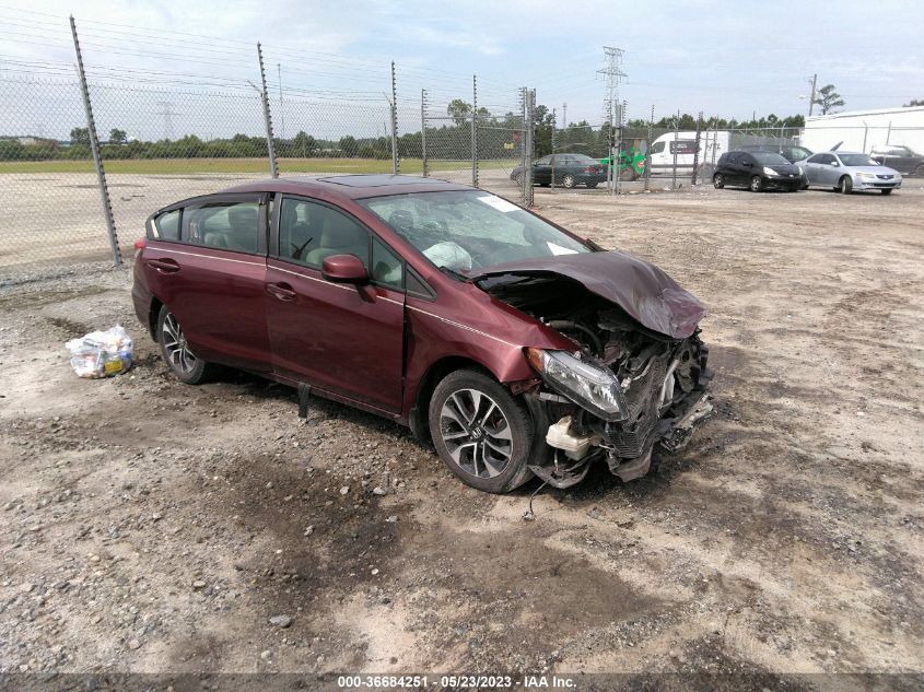 2013 HONDA CIVIC SDN EX-L - 19XFB2F94DE018164