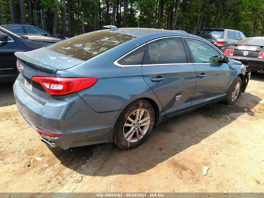 2015 HYUNDAI SONATA 2.4L SE - 5NPE24AF9FH162277