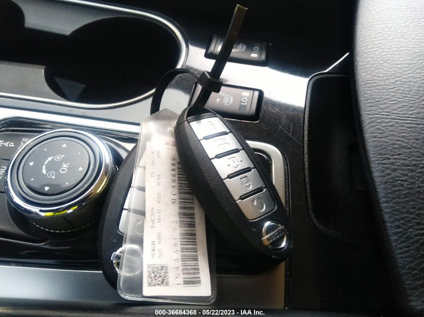 2021 NISSAN MAXIMA SV - 1N4AA6CV2MC506886