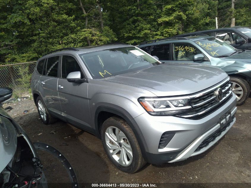 2022 VOLKSWAGEN ATLAS 3.6L V6 SE W/TECHNOLOGY - 1V2KR2CA4NC535450