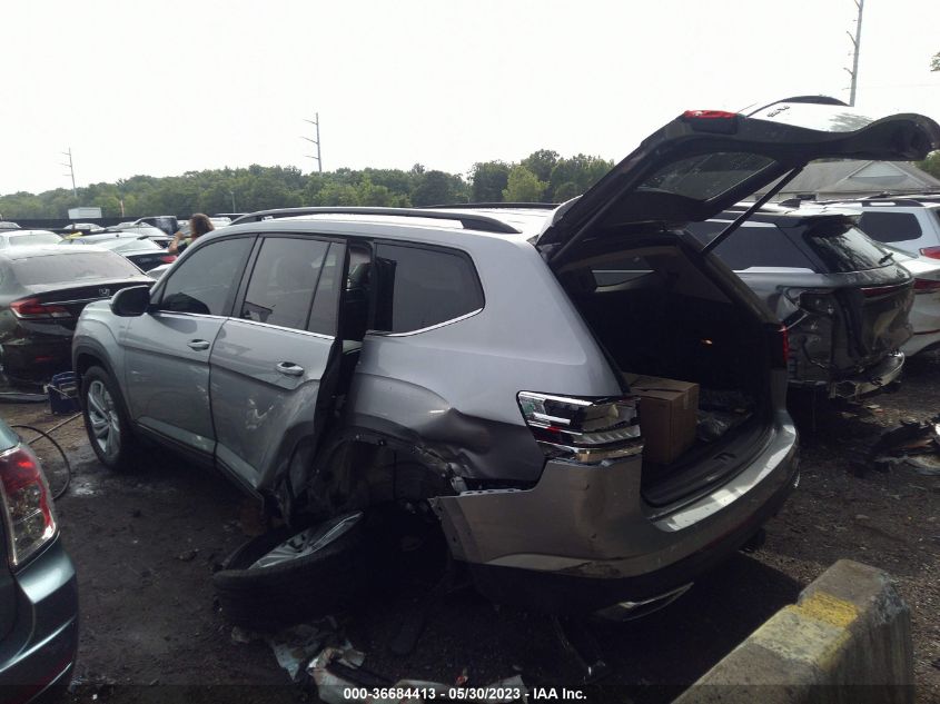 2022 VOLKSWAGEN ATLAS 3.6L V6 SE W/TECHNOLOGY - 1V2KR2CA4NC535450