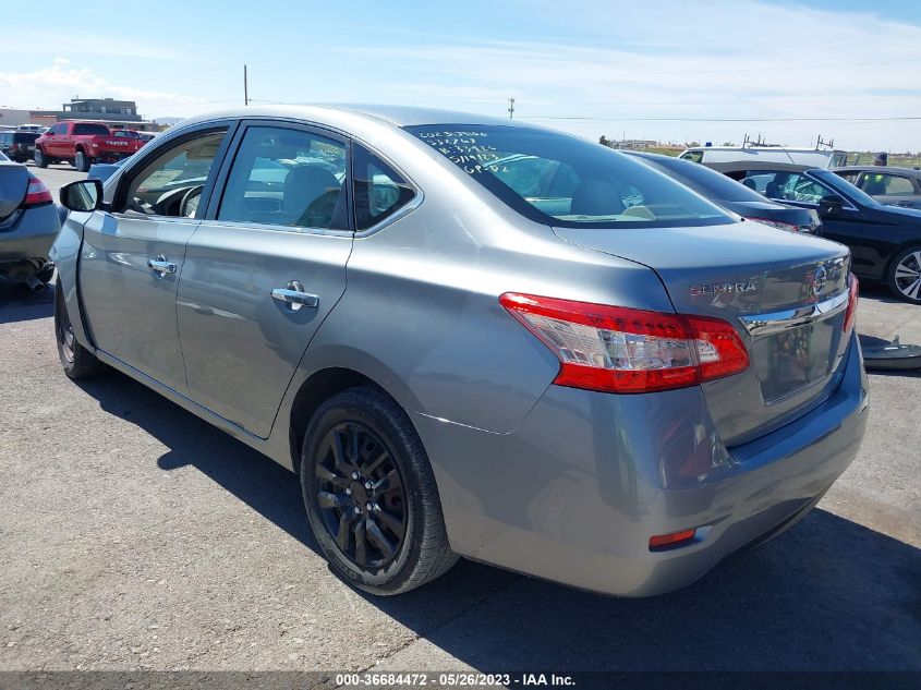 2013 NISSAN SENTRA S - 3N1AB7APXDL641302