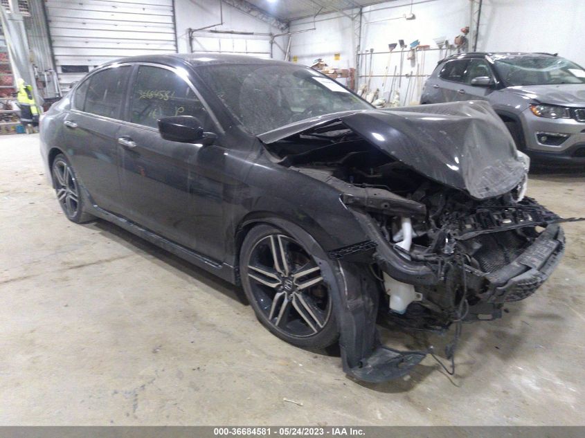 2016 HONDA ACCORD SEDAN SPORT - 1HGCR2F52GA200384