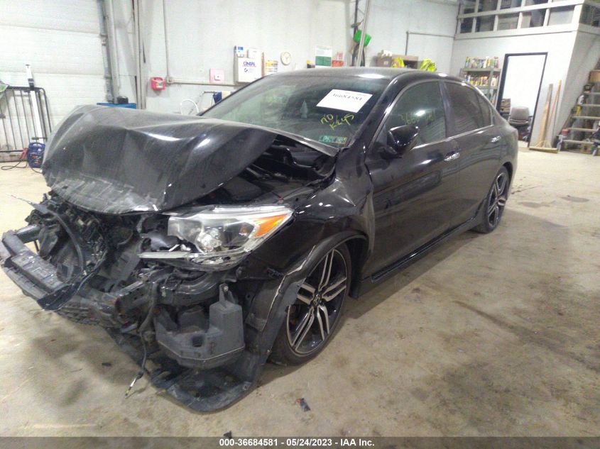 2016 HONDA ACCORD SEDAN SPORT - 1HGCR2F52GA200384