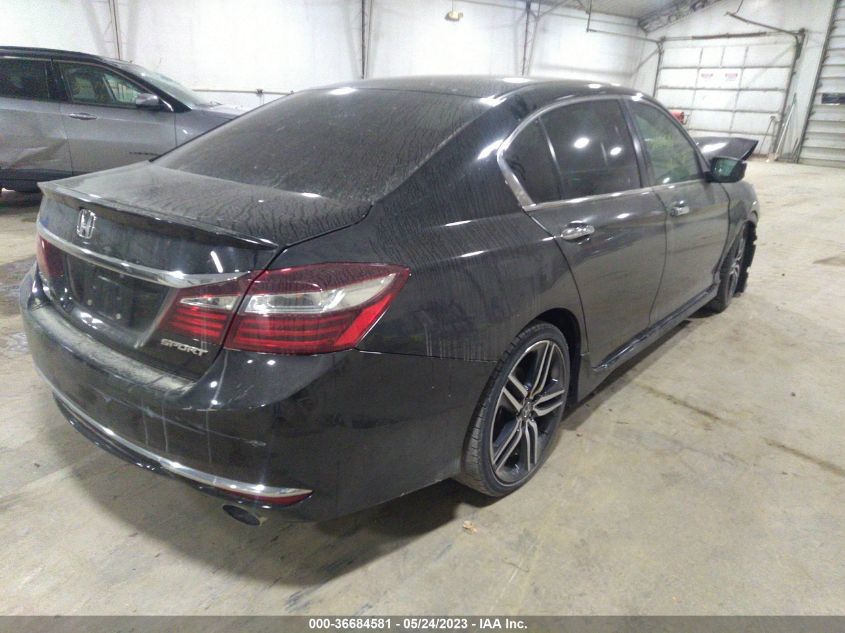 2016 HONDA ACCORD SEDAN SPORT - 1HGCR2F52GA200384