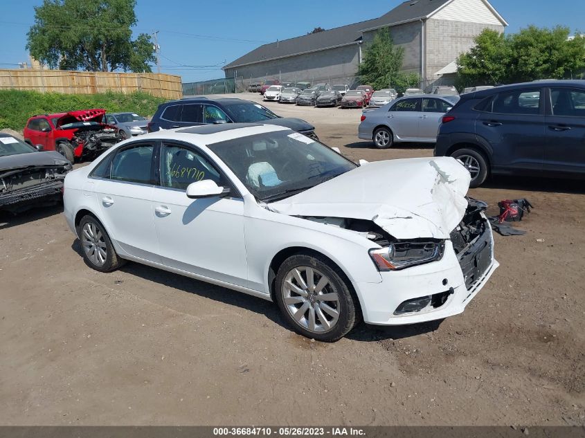 2013 AUDI A4 PREMIUM - WAUDFAFL7DN038001