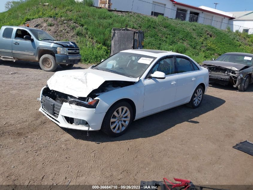 2013 AUDI A4 PREMIUM - WAUDFAFL7DN038001