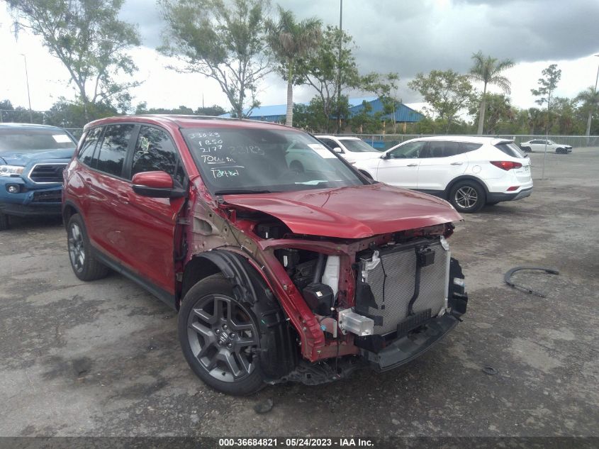 2022 HONDA PASSPORT EX-L - 5FNYF7H58NB001884