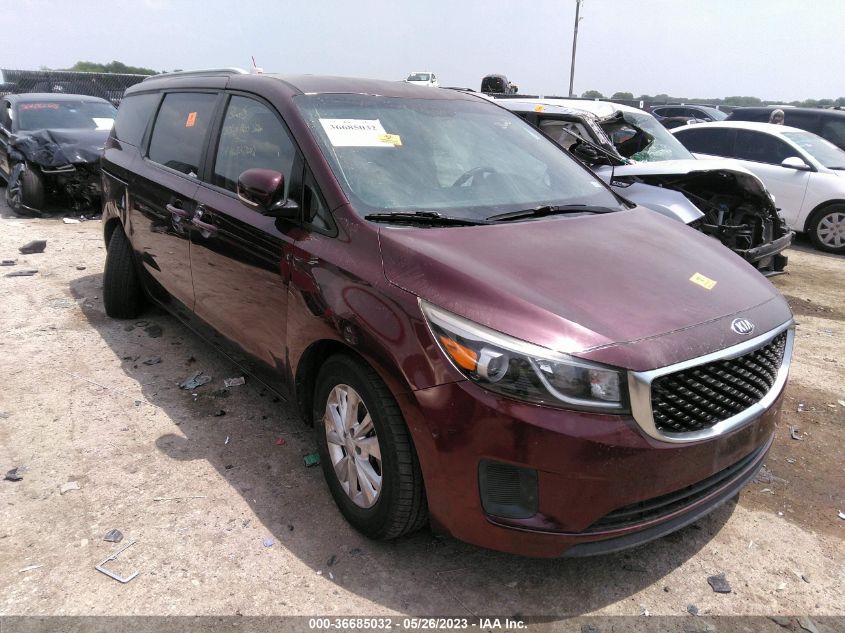 2015 KIA SEDONA LX - KNDMB5C14F6064562