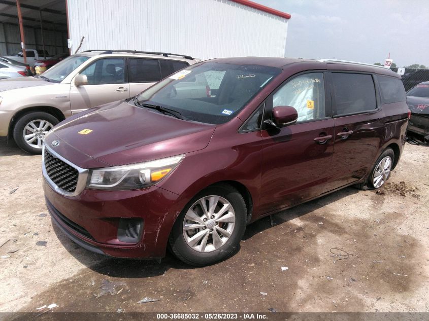 2015 KIA SEDONA LX - KNDMB5C14F6064562